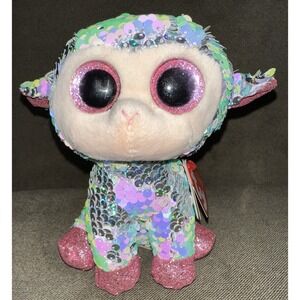 TY‎ Flippables Sequin Plush - TULIP the Lamb (6 inch) - MWMTs  Beanie Boos